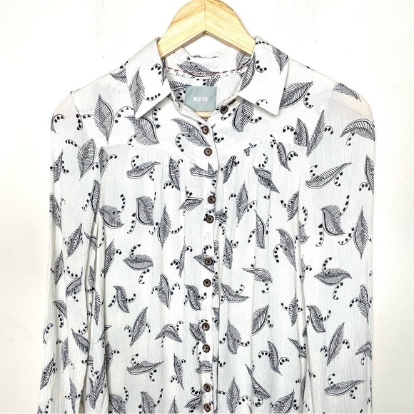 Anthropologie Maeve Lilly of the Valley Button Up Blouse - Picture 5 of 14